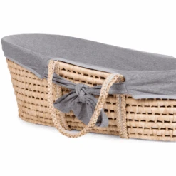 Childhome CHILD HOME Cesta De Mosaico De Hoja De Maíz Incl. Colchón Y Funda Gris -Bebés Muebles Tienda child home cesta de mosaico de hoja de maiz incl colchon y funda gris a330507 2