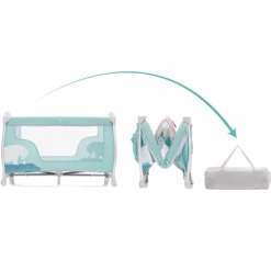 Fillikid Cuna De Viaje Alu Milan Oso Polar Menta -Bebés Muebles Tienda fillikid cuna de viaje alu milan oso polar menta a377034 2