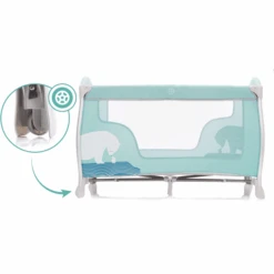 Fillikid Cuna De Viaje Alu Milan Oso Polar Menta -Bebés Muebles Tienda fillikid cuna de viaje alu milan oso polar menta a377034 4
