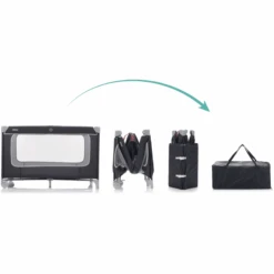 Fillikid Cuna De Viaje Paris Con Colchón Confort Gris Oscuro Melange -Bebés Muebles Tienda fillikid cuna de viaje paris con colchon confort gris oscuro melange a299311 2