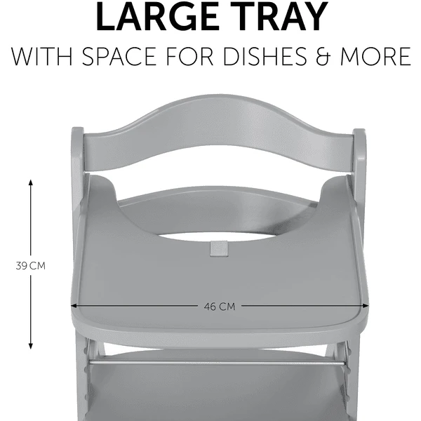 Hauck Bandeja De Madera Alpha Gris 7 Hauck Bandeja De Madera Alpha Gris - Imagen 5