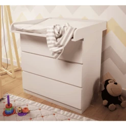 Polini Cambiador Infantil Para IKEA Malm Hemnes Y Nordli Blanco -Bebés Muebles Tienda polini cambiador infantil para ikea malm hemnes y nordli blanco a375762 4